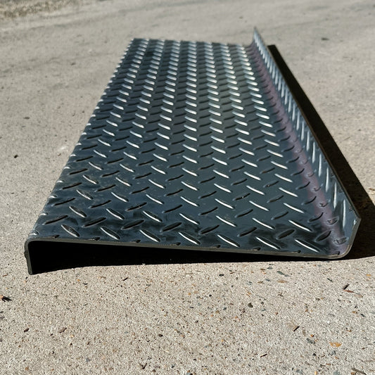 Stair Tread/Step - 3mm Checker Plate - 600mm Long - EZY STEEL