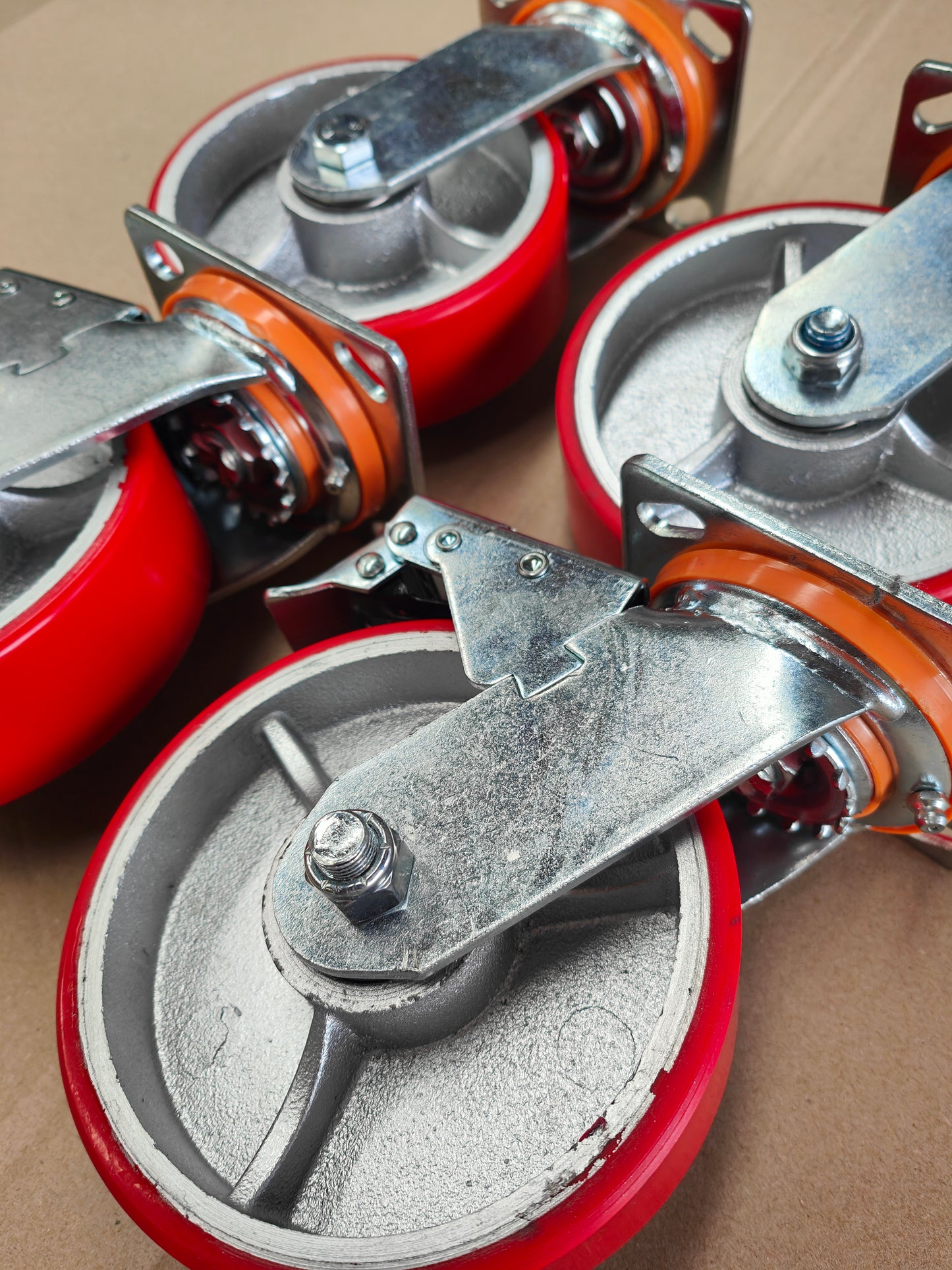 1800kg - Set of 4pcs 150mm (6") Extra Heavy Duty Swivel Castor