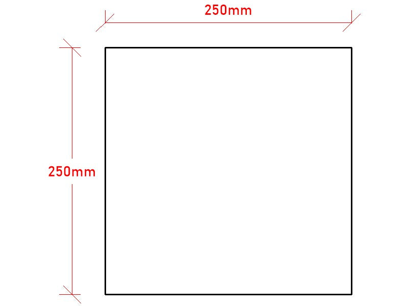250 x 250 x 10mm Square Steel Plate - EZY STEEL