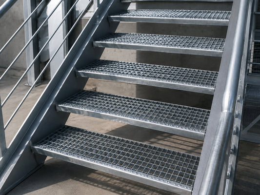 metal stair tread installation 