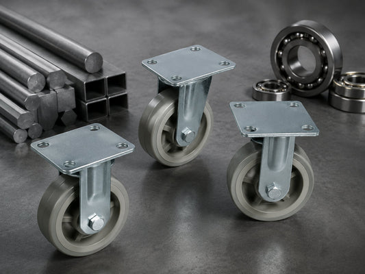  heavy-duty steel castor wheels