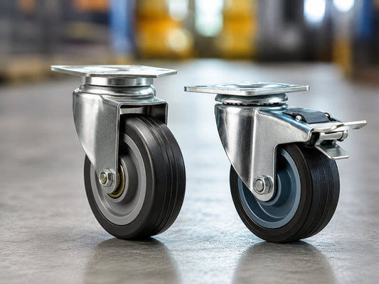 stainless steel casters with brakes