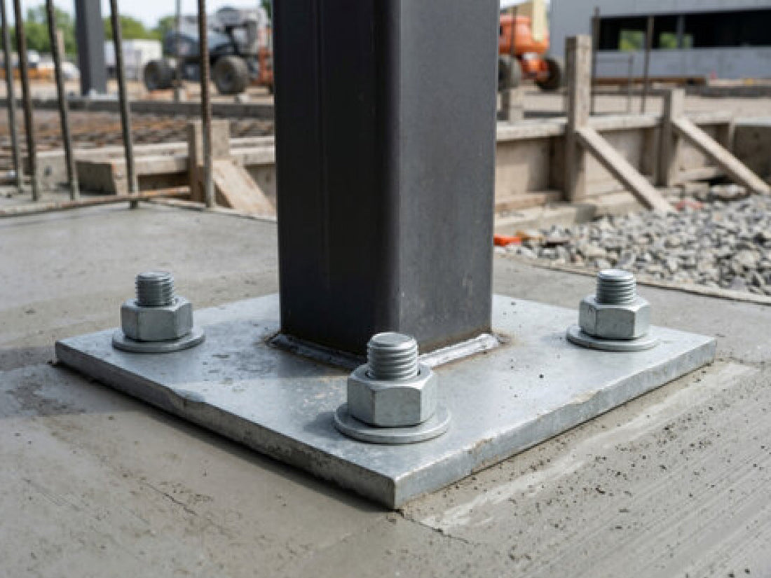 steel base plate size
