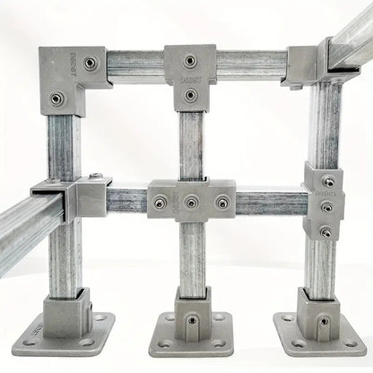 Square Tube Metal Frame Connectors – 25x25mm SHS Multi-Angle Joint System