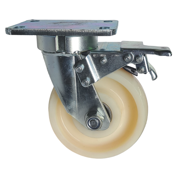 4000kg - Set of 4pcs 150mm (6") Extra Heavy Duty Swivel Castors with Nylon Wheel