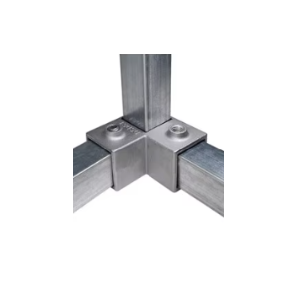 Square Tube Metal Frame Connectors – 25x25mm SHS Multi-Angle Joint System