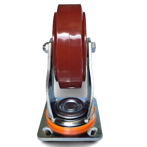 450kg - Urethane Castor - 6" 150mm - Swivel Plate