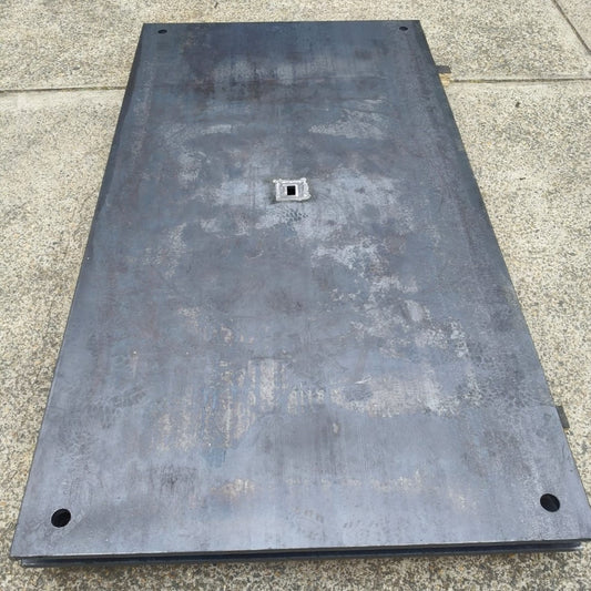 Steel Road Plate With Lock-N-Lift - 2400 x 1200 x 20mm Thick