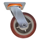 450kg - Urethane Castor - 6" 150mm - Swivel Plate