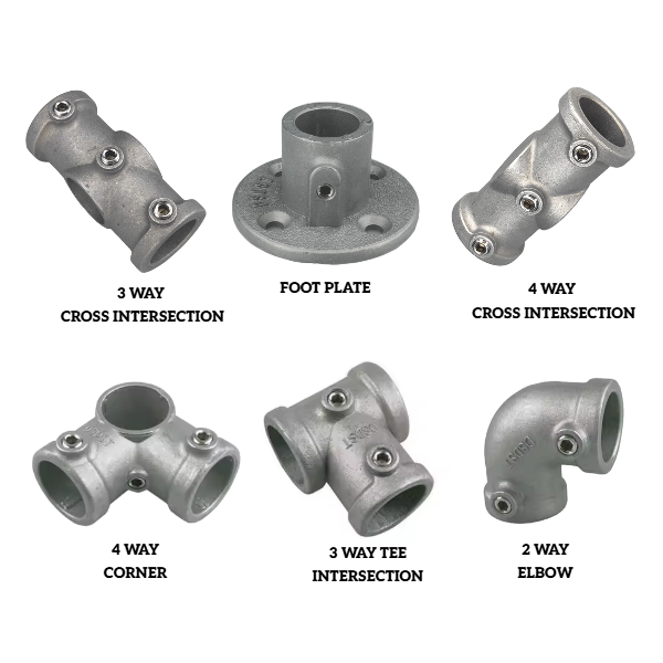 Round Tube Pipe Connectors – 25mm Pipe Multi-Angle Joint System