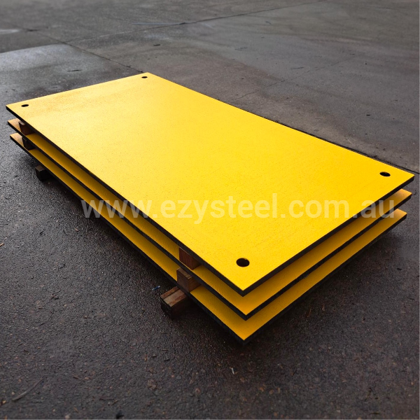 Steel Road Plate With Non Slip Coating - 2400 x 1200 x 20mm Thick