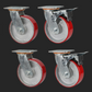 1800kg - Set of 4pcs 150mm (6") Extra Heavy Duty Swivel Castor