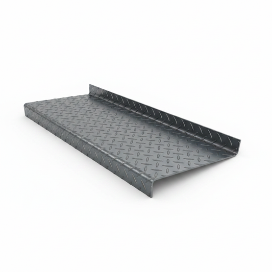 Stair Tread/Step - 3mm Checker Plate - 1000mm Long