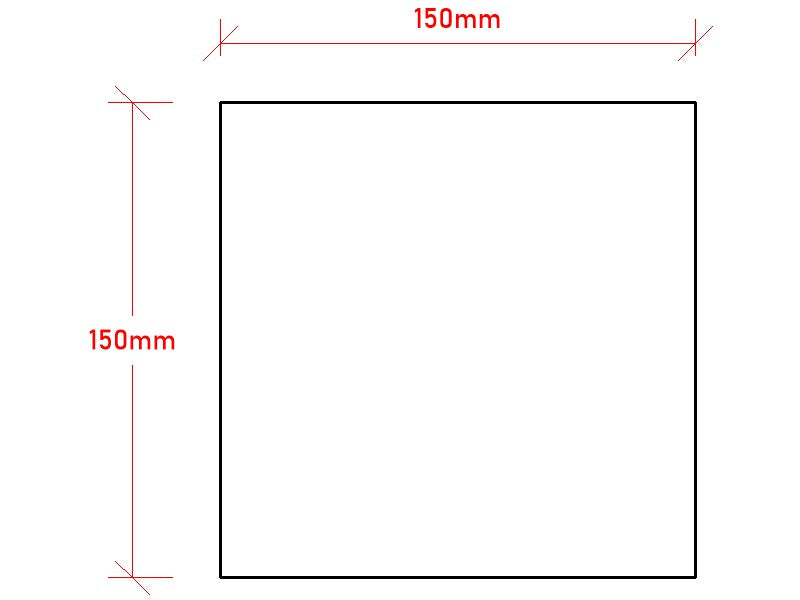 150 x 150 x 6mm Square Steel Plate - EZY STEEL