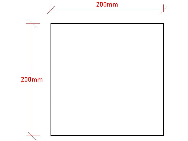 200 x 200 x 6mm Square Steel Plate - EZY STEEL