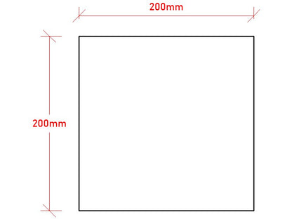 200 x 200 x 6mm Square Steel Plate - EZY STEEL