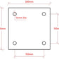 200 x 200 x 10mm Stainless Steel Base Plate