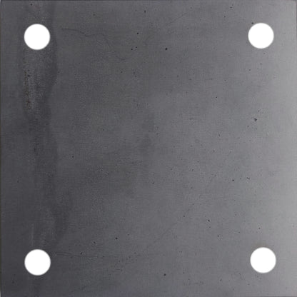 200 x 200 x 12mm Steel Base Plate, 4x Holes - EZY STEEL