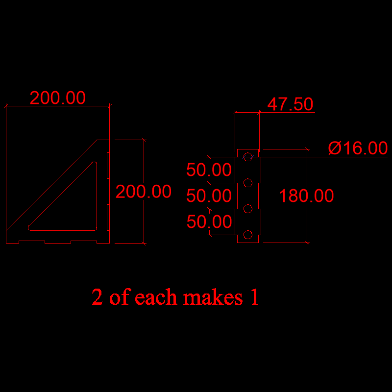 Welding Bench Square/Fab Square - 200mm - 50mm Wide - EZY STEEL