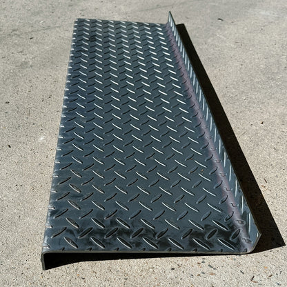Stair Tread/Step - 3mm Checker Plate - 600mm Long - EZY STEEL