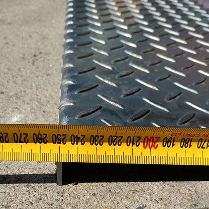 Stair Tread/Step - 3mm Checker Plate - 600mm Long - EZY STEEL