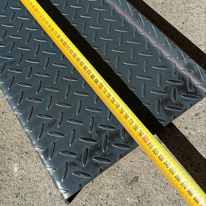 Stair Tread/Step - 3mm Checker Plate - 800mm Long - EZY STEEL