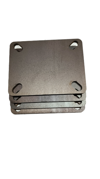 105mm x 80mm Castor Base Plate x 4 - EZY STEEL