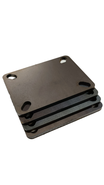 105mm x 80mm Castor Base Plate x 4 - EZY STEEL