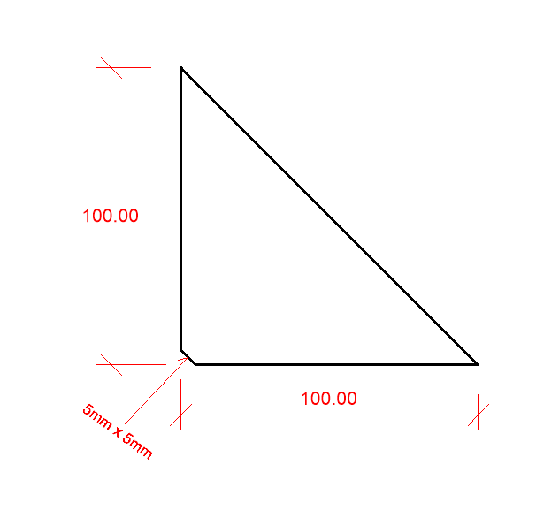 Mild Steel Gusset, 100mmx100mm (Set of 4)