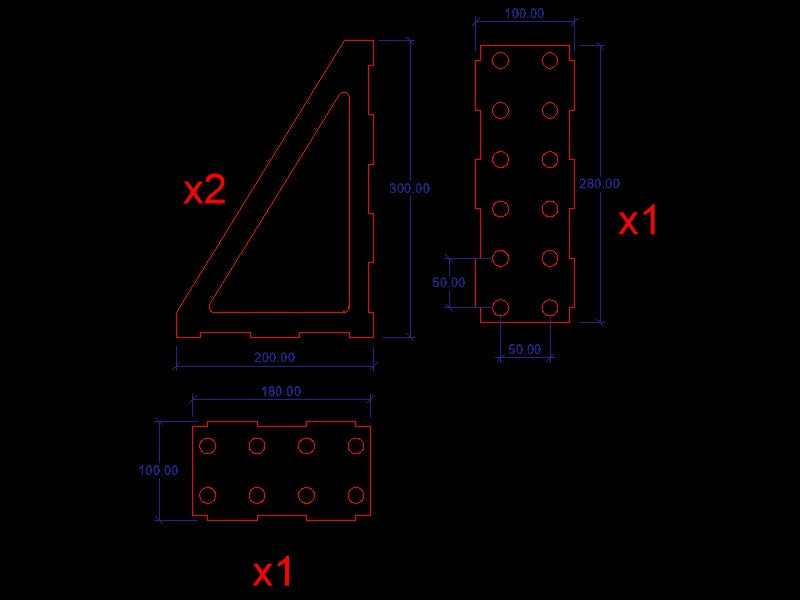 Welding Bench Square/Fab Square - 300mm - 100mm Wide